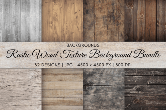 Rustic Wood Texture Background Bundle