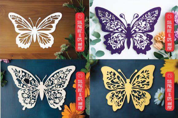 Laser Cut Butterfly SVG Cut File Bundle